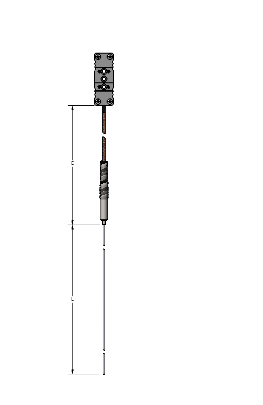 Watlow AF Style Ungrounded Thermocouple Type T w/Plug & Connector