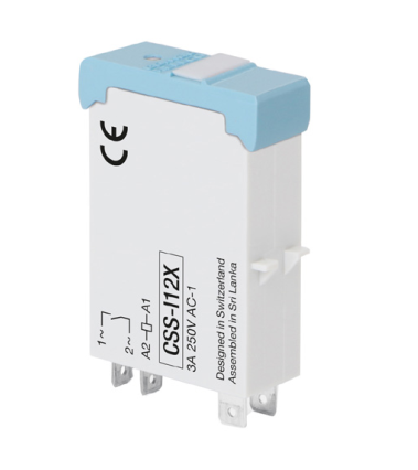RELECO CSS-I12X/DC5-48V SINGLE POLE, NORMALLY OPEN SOLID STATE RELAY, PLUG IN