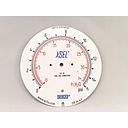 Wika Custom Dial Only, 0-15 PSI and 102.16 to 136.76 ft H2O for 232.25 Gauge