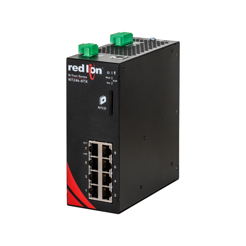 NT24k Series, 8-Port, N-Tron NT24k®-8TX Gigabit Managed Industrial Ethernet Switch