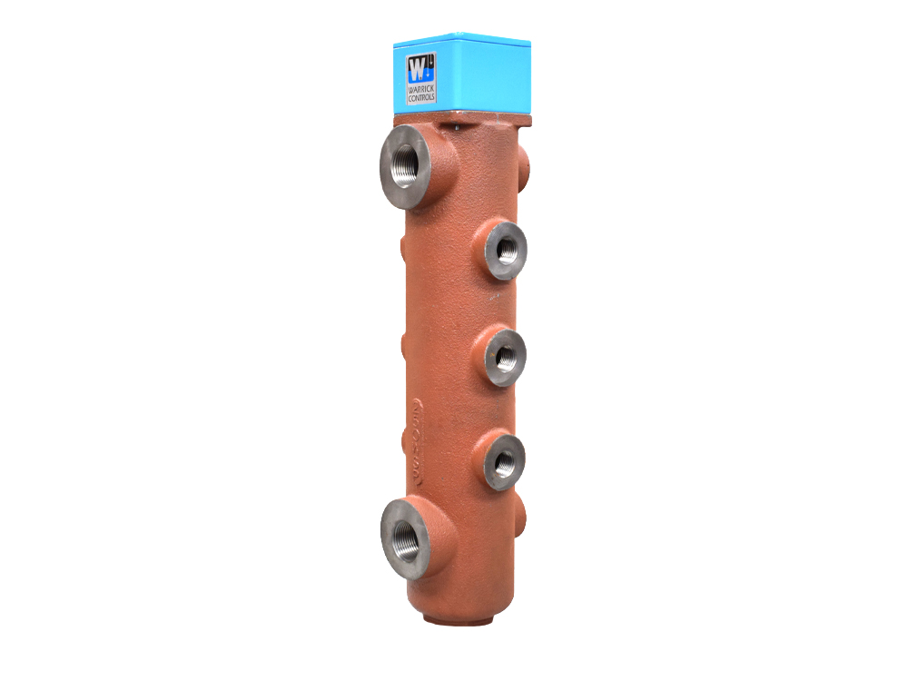 3K SERIES LEVEL FITTING, CAST IRON, EXTERNAL MOUNT SIDE CHAMBER, 4 PROBES(13" LENGTH)