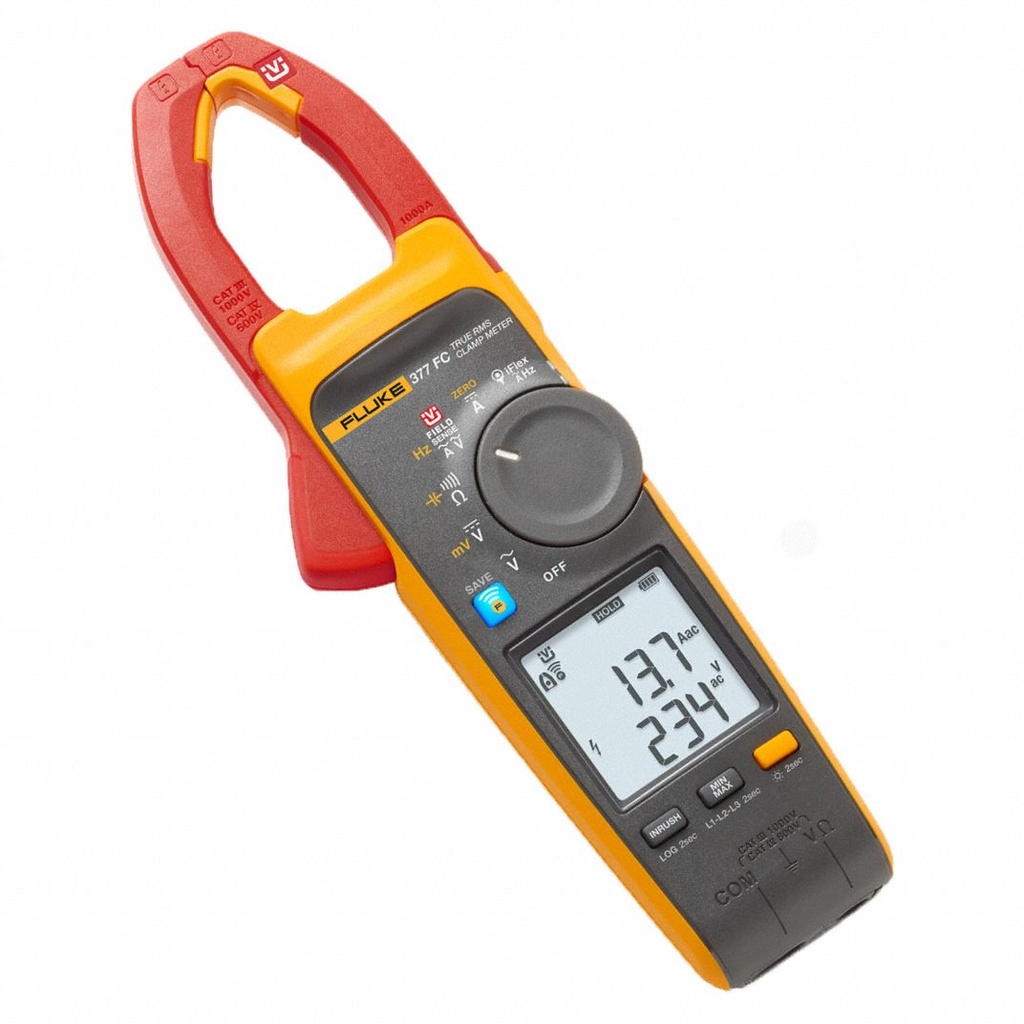Fluke 377 FC Non-Contact Voltage True-rms AC/DC Clamp Meter with iFlex