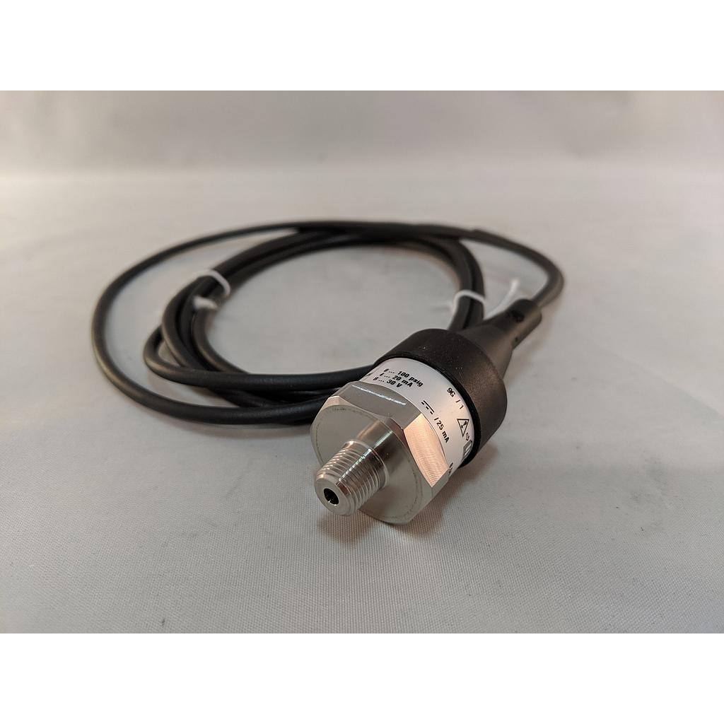 Wika A-10 Pressure Transducer, 100 PSI, 4-20mADC, 1/4" NPT, 6' Cable