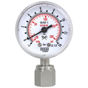 Wika UHP, 230.15.2" -30 inHg/+160 psi 1/4" Swivel Male Face Seal, 9/16-18UNF