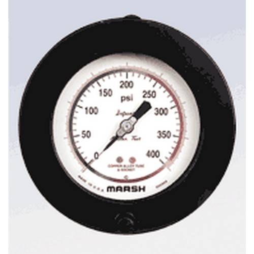 Marsh D Series Precision Test Gauge, 0-160 PSI 3" 1/4"BOTTOM CONNECT .5% ACCURACY