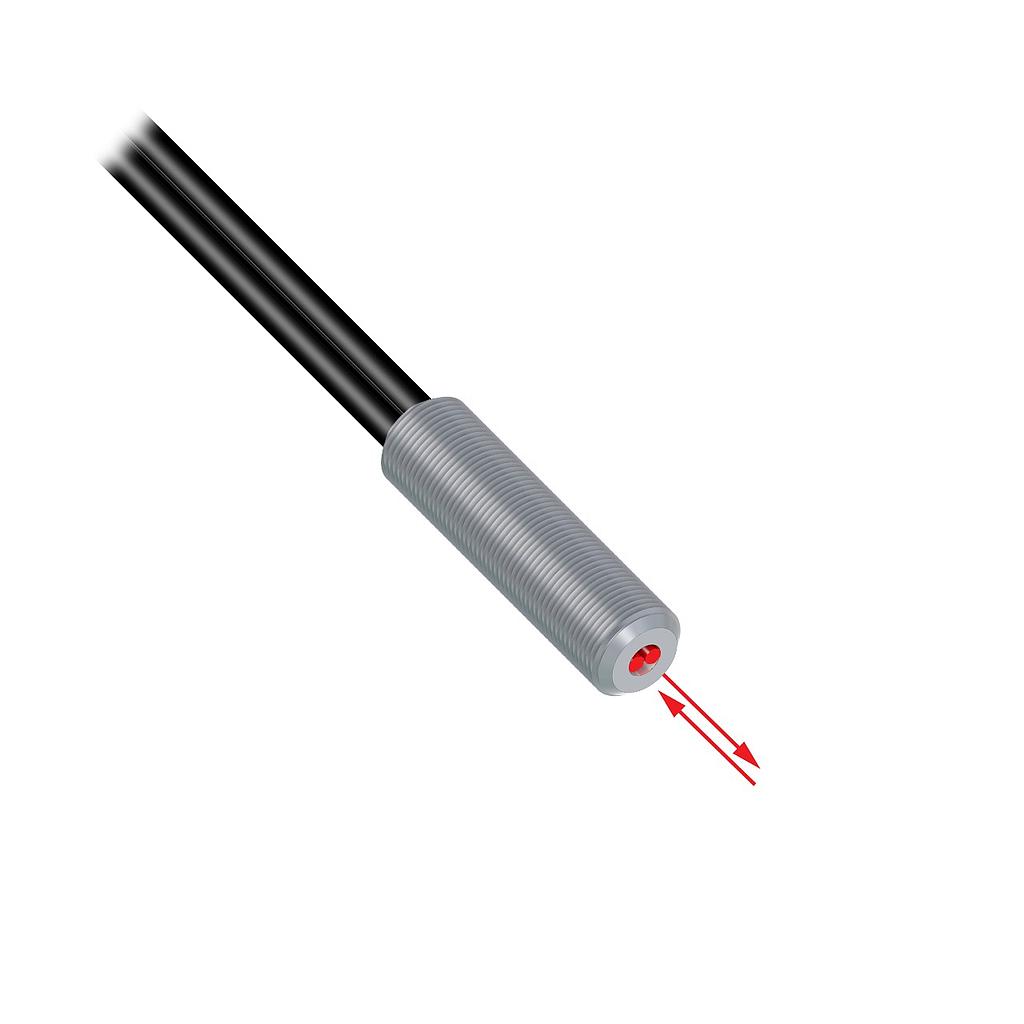 Banner Plastic Fiber, Diffuse Reflective; Core Dia.: 0.5 mm; Fiber Length 5 m; Thread; Free cut (PBT215U)