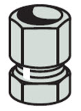 FABRI-LEVEL KIT COMPONENT, TUBE END FITTING, ALL 316 SS