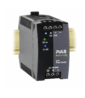 PULS Power Supply, 54W, 100-240VAC 1PH, 12-15VDC, 4.5-3.6A
