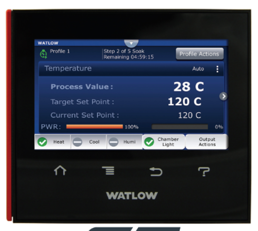 Watlow Touchscreen Data Logging and Graphic Trend Charts.100 To 240 VAC