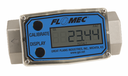 Flomec G2 Series, Turbine Flow Meter, 3/4" NPTF, Battery Powered Display, Stainless Steel Body for Petro Chem, Fuel, Water, and Solvents
