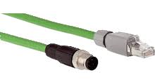 Sick Cordset, Head A: male connector, M12, 4-pin, straight, D-coded Head B: male connector, RJ45, 4-pin, straight Cable: Ethernet, PROFINET, PUR, halogen-free, shielded, 5 m