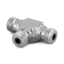 Male Quick-test XT x male Quick-test XT x male Quick-test XT hose tee, S.S.