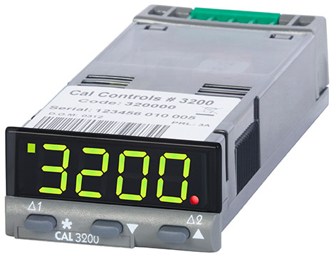 CAL 32E, Sensor Input: Thermocouple, RTD, millivolts 2 Outputs: SSR Driver (5Vdc), Relay Supply Voltage: 100 – 240Vac