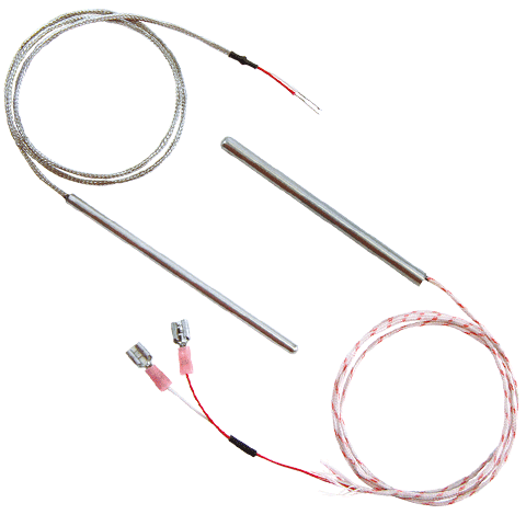 Watlow RB Style RTD, Single 2-Wire, SS w/Black PFA Over Sheath, 1/4" OD, 3" Sheath, 20' PFA Lead