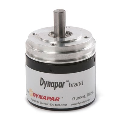 Dynapar Encoder, Bidirectional, 1000 PPR, 1/4” Shaft Sealed Bearing, Single Ended, 5 Vdc, 15FT Cable