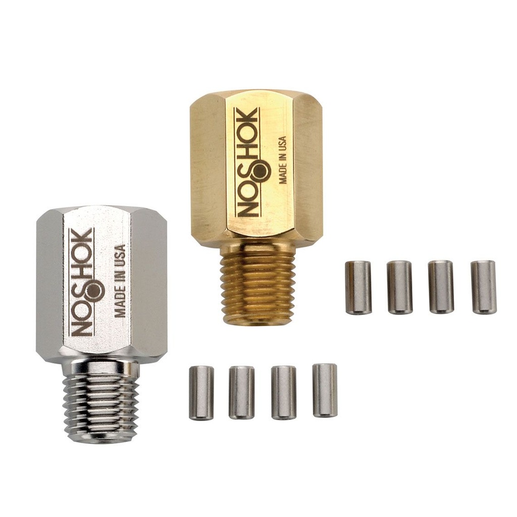 Piston Type Pressure Snubber, 7/16-20 SAE-4, 316 SS, Pressure Rating 8,000 PSI
