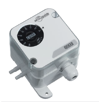 Wika A2G-40 0.12/2INWC  air2guide S differential pressure switch A2G-40 Specifications according to data sheet ectrical rating: 3A / 250 VAC : 40S Unit: 0- Range: 0-7C Front panal design: J