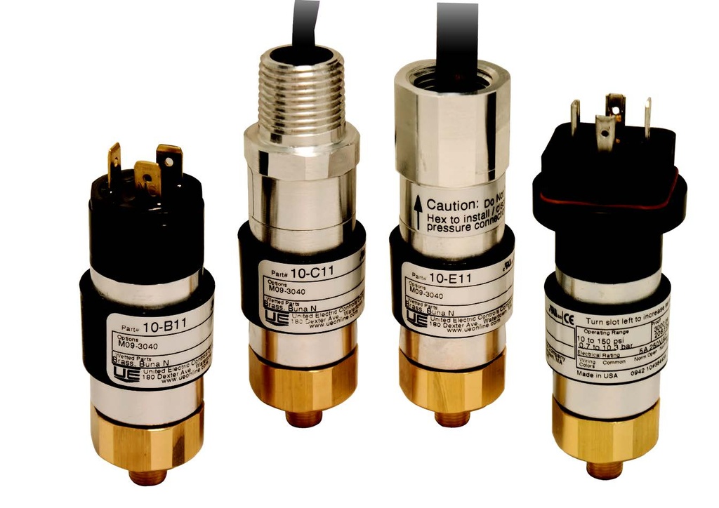 10 SERIES PRESSURE SWITCH, 4-50PSI