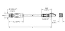 Turck Industrial Ethernet Cable (RSSX RJ45S 860-0.2M/S3451)
