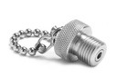 Quick-test Hose plug, and chain only, S.S.