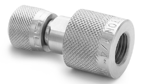 1/4" female NPT x female Quick-test, no check-valve, 316SS