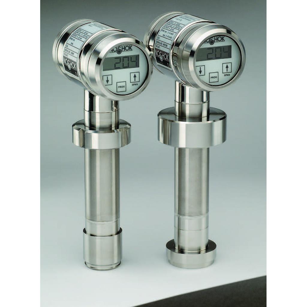 20 Series Intelligent Silo & Tank Level Sanitary Pressure Transmitter, 6", 47 inH20 to 470 inH20, Anderson Negele Type SL Long