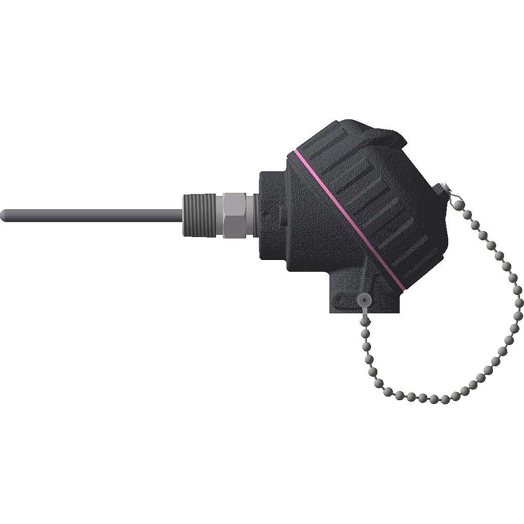Pyromation Spring-Loaded RTD, Single 3-Wire, 1/4" OD x 3.5" SS Sheath, Aluminum Head