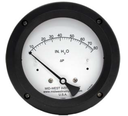 Mid-West 142 SS Differential Pressure Gauge, 4.5" Dial, 0 to 3000 psig (0 to 20 inH2O), 1/4 NPTF End Mount, Wall Mounting Kit