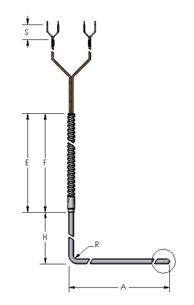 Watlow 22 Series Style Thermocouple, Type K, Dual Element