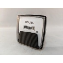CROMPTON ELAPSED TIME METER (HOURS) 2 1/2" NON-RESET 110-130VAC 3-STUD MTG