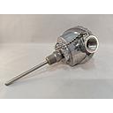 Watlow RT Style RTD, Dual 3-Wire, Cast Alum. Conn. Head, 1/4" OD, 7" SS Sheath, Spring Loaded