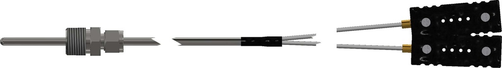DUAL TYPE J THERMOCOUPLE, 34" LENGTH, UNGROUNDED