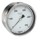 500 Series Stainless Steel Liquid Filled Pressure Gauge, 0 psi to 1,500 psi, 304SS Front Flange