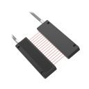 Banner Plastic Fiber, Opposed Mode; Core Dia.: 16 x 0.25 mm; Array Length 57 mm, Fiber Length 2 m Rectangle; Sideview SteelSkin, TMB5 Termination (PIRS1X166TMB5M2)