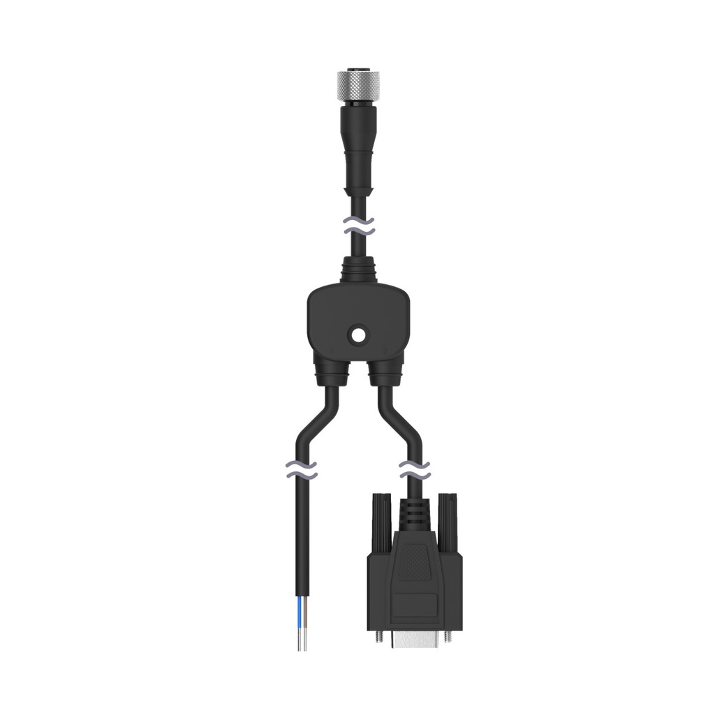 M12 Quick Disconnect Splitter Cable (CSB-M1241DB9)
