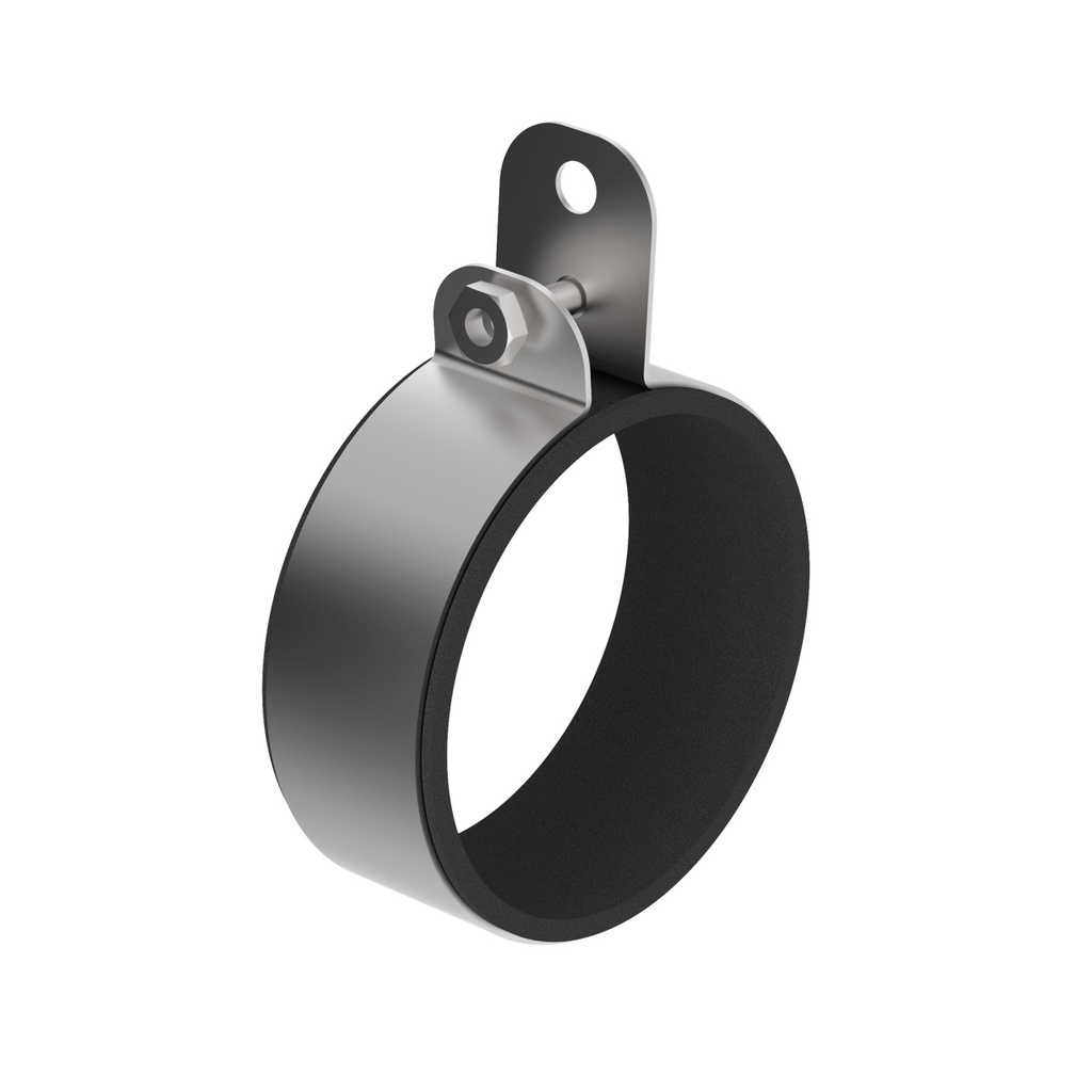 Banner Bracket: For Use with WLS70; Vertical Single Hole Clamp; Set of Two Brackets per Kit; 300 Series Stainless Steel; M5 Stainless Steel Hardware Included for Securing Bracket to Light; Designed for M6 or 1/4 in Mounting Hardware (LMBWLS70H)