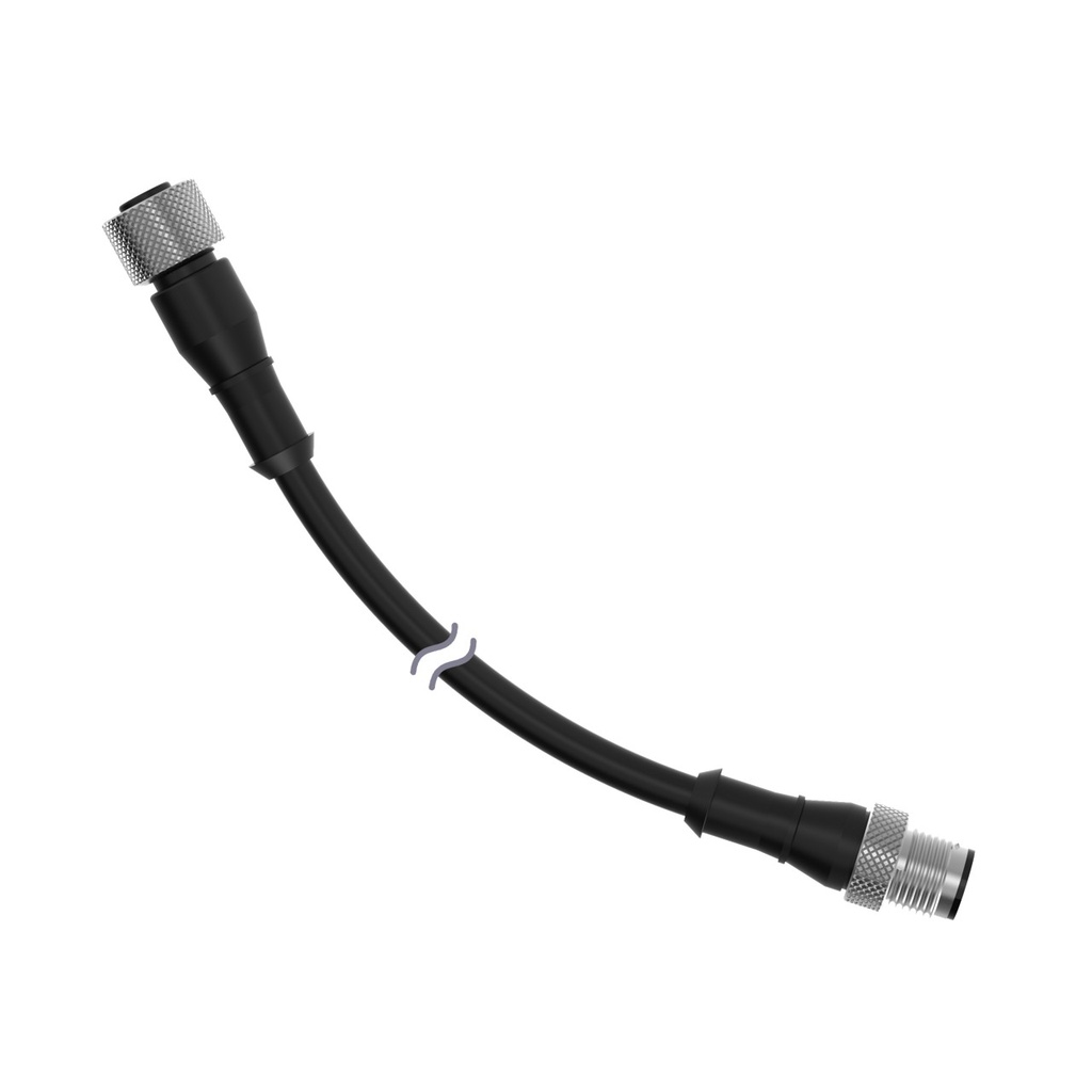 Cordset A-Code M12 To A-Code M12 Double Ended (MQDEC-STP-501SS)