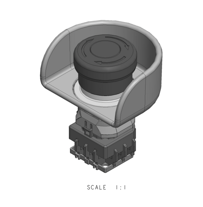Ssa-Eb1 Panel-Mount Emergency Stop Push Button (SSA-EB1PS1-22)