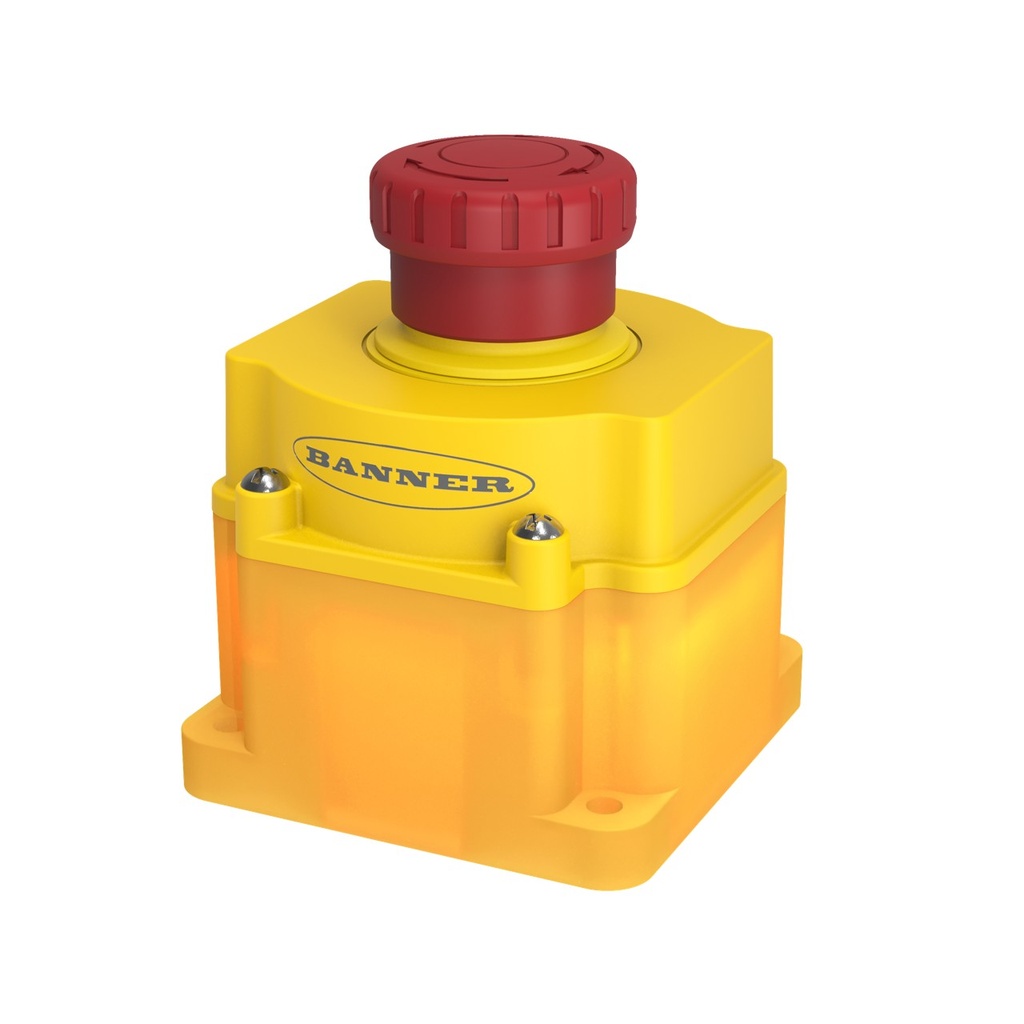 Emergency Stop With Isd: Flush Mount 40 Mm Push Button (SSA-EB1PLYR-0DED1Q8)