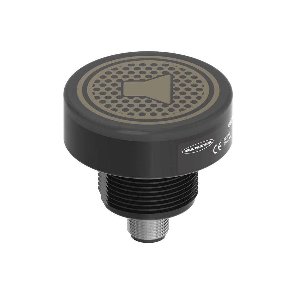 Banner K50 Pro Compact Audible with IO-Link; 18-30 V dc; Polycarbonate; IP66, IP67, IP69K; Input: Bimodal; 5-pin M12 Integral QD (K50PCLKAQ)