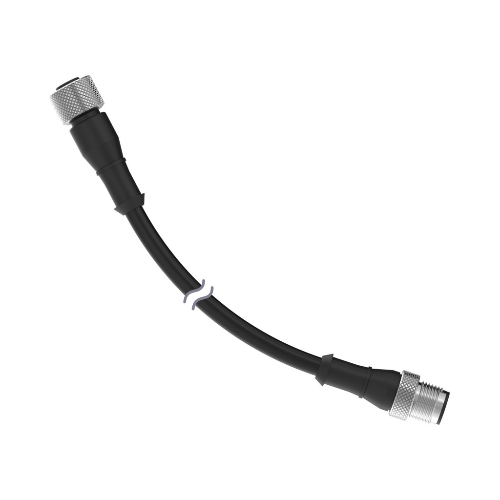 Cordset A-Code M12 To A-Code M12 Double Ended (MQDEC-503SS)