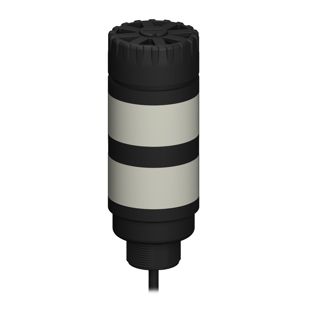 Tl50 Pro Tower Light With Audible, Standard Black Housing: 2 Lighted Segments (TL50P2A)