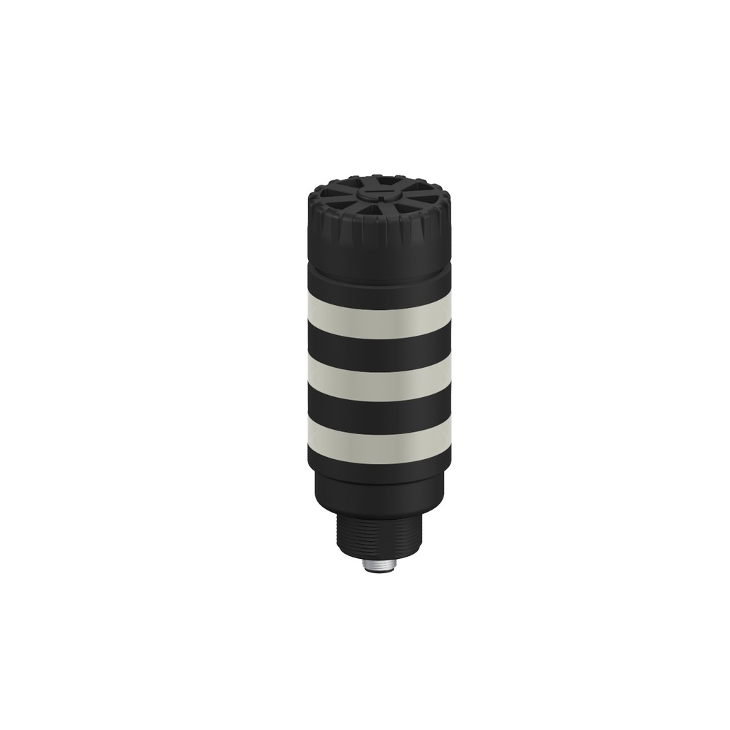 Tl50 Pro Tower Light With Audible, Compact Black Housing: 3 Lighted Segments (TL50PC3AQ)