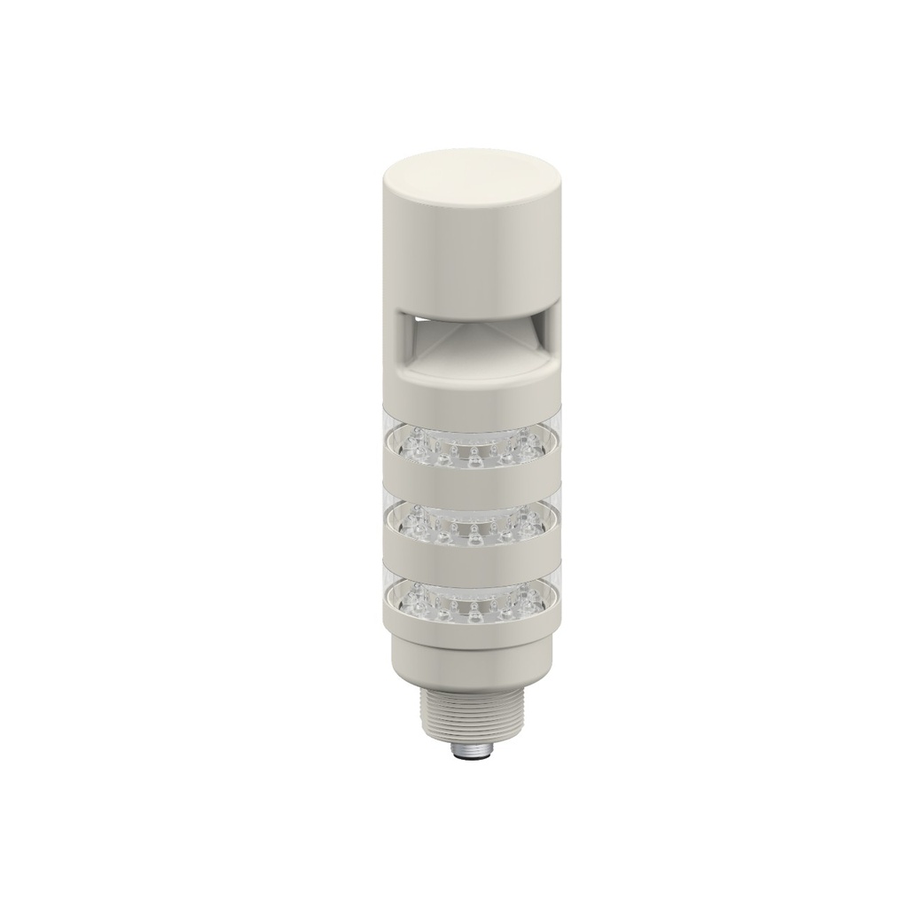 Tl50 Pro Tower Light With Io-Link Sealed Omni-Directional Audible With Volume Adjust, Compact Gray Housing: 3 Lighted Segments (TL50C3AOSIKCQ)