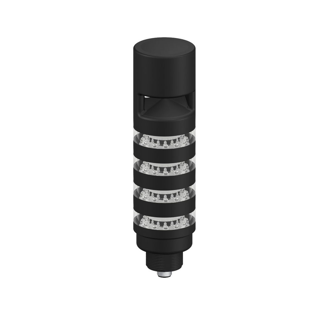Tl50 Pro Tower Light With Sealed Omni-Directional Audible, Beacon Black Housing: 4 Lighted Segments (TL50PBL4AOSQ)