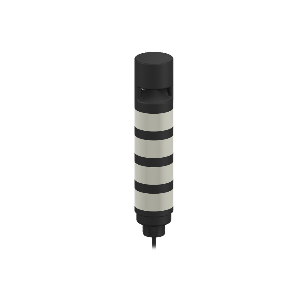 Tl50 Pro Tower Light With Sealed Omnidirectional Audible Indicator W/ Intensity Adjust, Black Housing: 4 Lighted Segments (TL50P4AOSICQP)