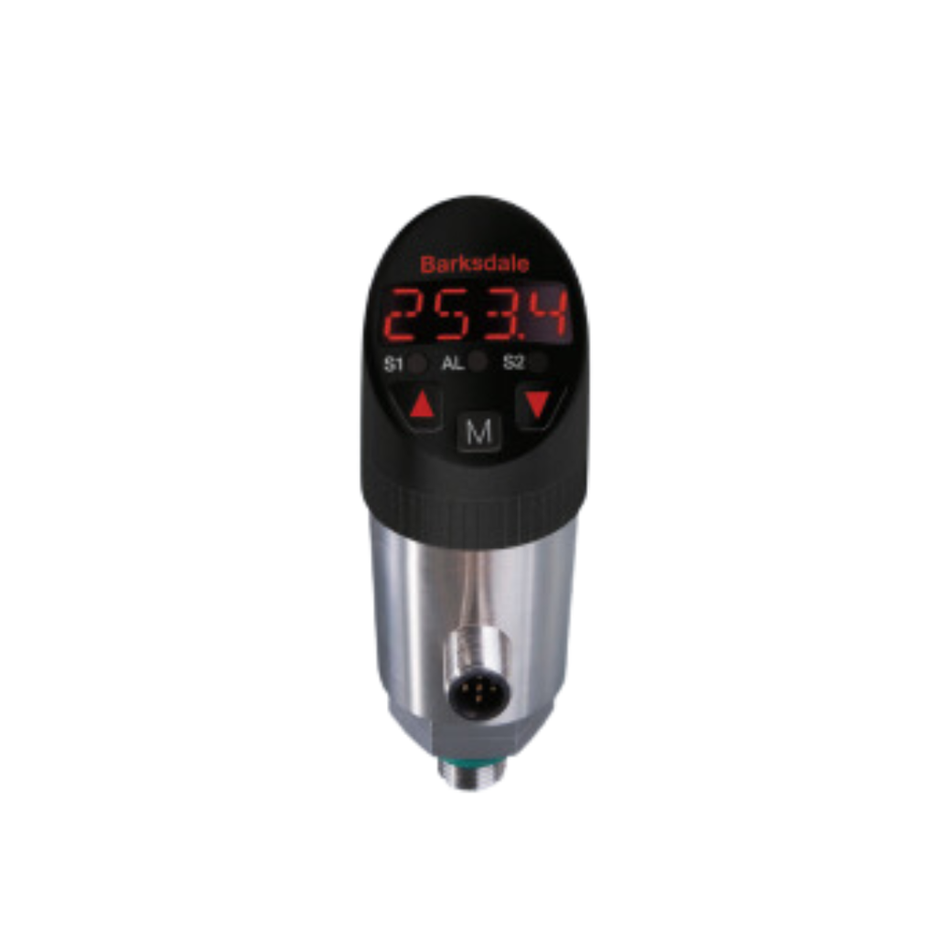 Barksdale BPS3000 Electronic Pressure Switch, Single Switch + 4-20 mA, 1/4" NPT, FKM, M12 Conn, 0 to 150 psig