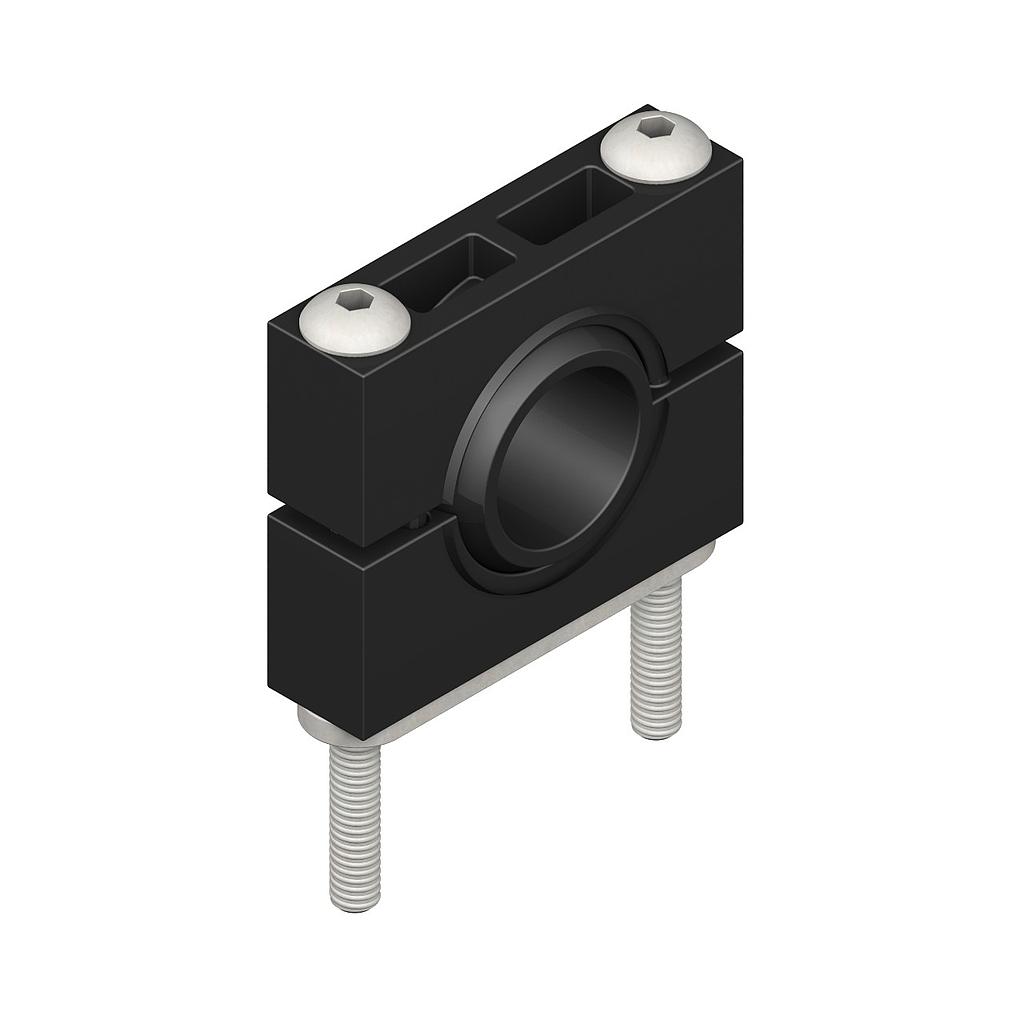 Banner Bracket: Stainless Steel Mounting; Material: Black VALOX; 18 mm split clamp; Hardware Included (SMB18C)
