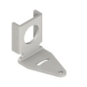 Banner Bracket: 18 mm Angled Flanged-Mount; Material: 12-Gauge Stainless Steel; Barrel-Mount (SMB18Q)