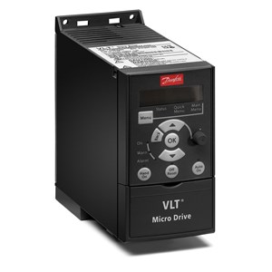VLT MicroDrive FC 51, 1.0 HP / .75 KW, 200-240 VAC, 3 Phase, IP20 / Chassis, FC-051PK75T2E20H3XXCXXXSXXX